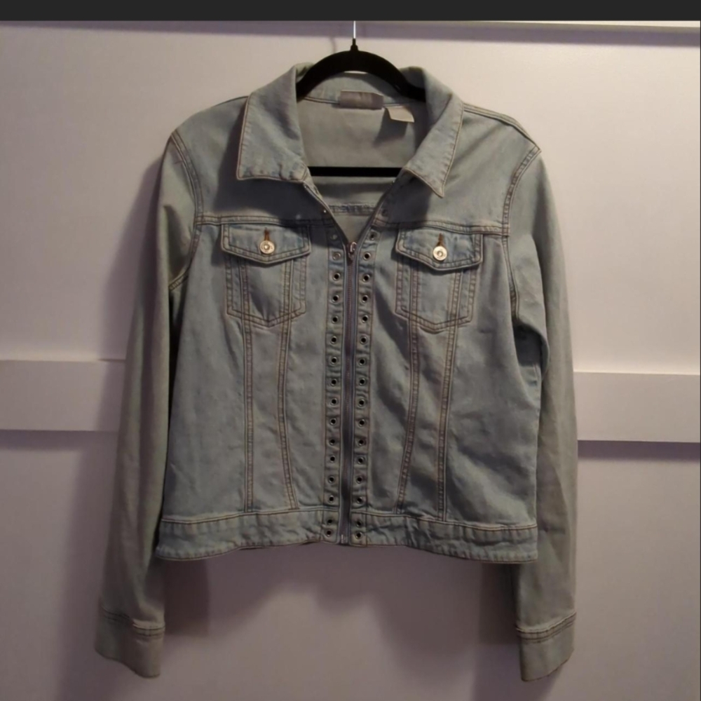 Jennifer Lopez Light Blue Jean Jacket